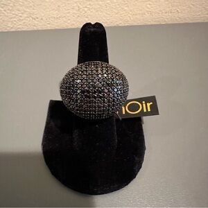 nOir Jewelry Black and Gold Crystal Ring